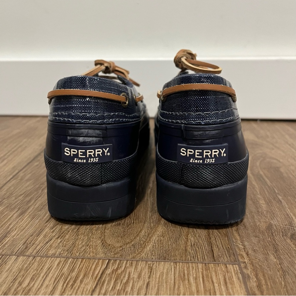 Sperry Navy and Tan Duck Boots - Picture 9 of 14
